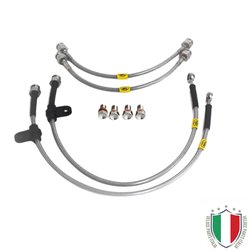 Abarth 	500/595	Zinc Plated Brake Hose Kit